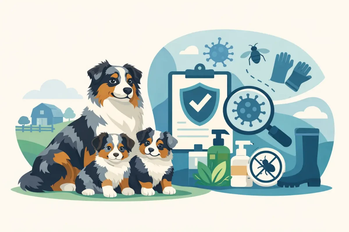 Australian Shepherd Biosecurity for Healthy Puppies